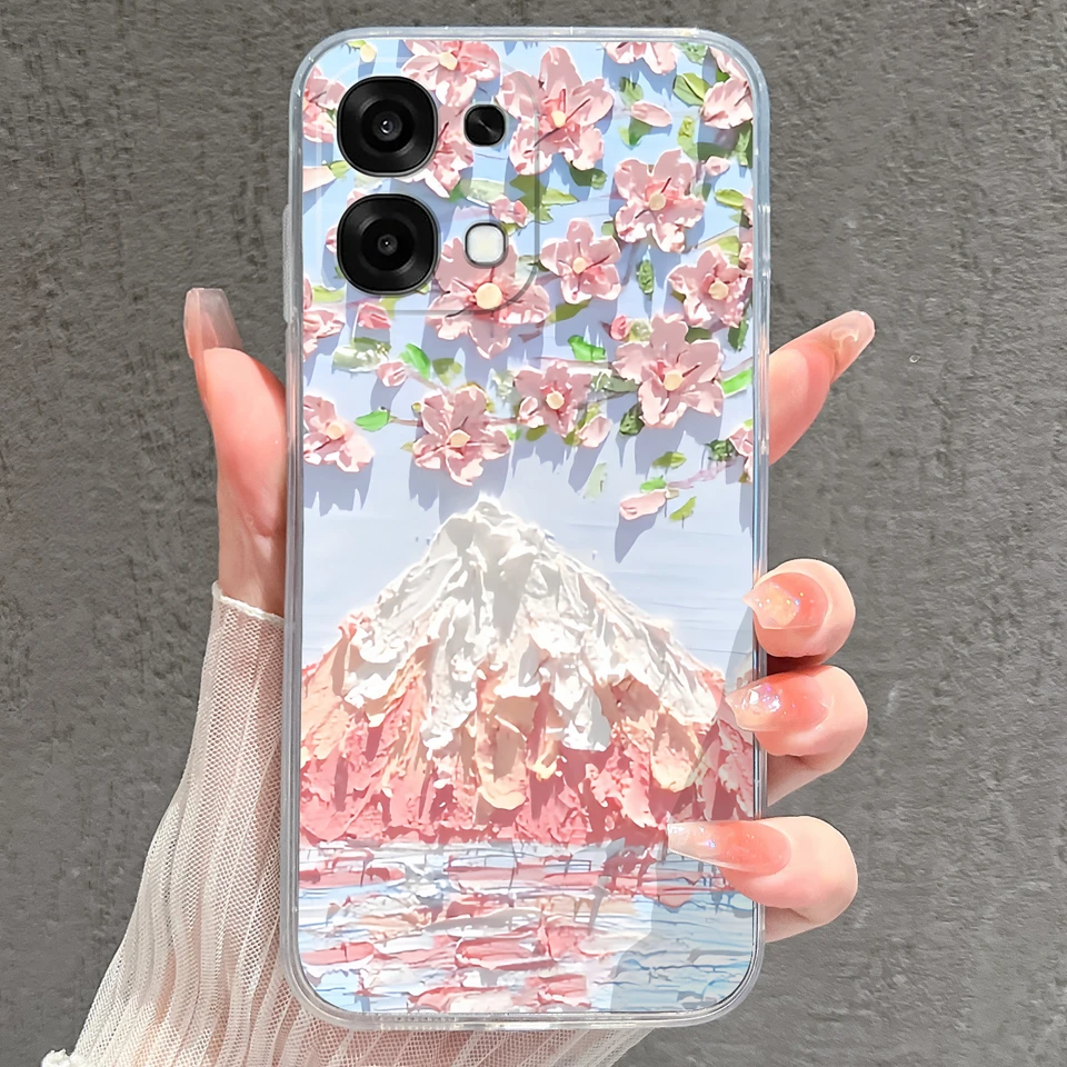 Pretty Butterfly Goldfish Drop-Resistant Lightweight Clear Bumper Case
