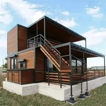 Prefab Houses 2 Story Mobile Homes Expandable Container House Tiny Folding Room Vacation House Parent Child Leisure Venue