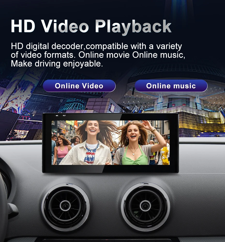 Qualcomm Snapdragon 680 6225 2.4GHz Wireless CarPlay Auto For AUDI A3 Car Multil