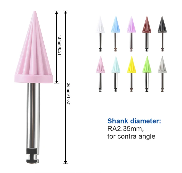10 teile/satz AZDENT Dental Polieren Tasse Pinsel Zahnarzt Werkzeug Gummi Silikon Konische Prophy Polieren Tasse Zähne Bleaching Produkte – Detail 5
