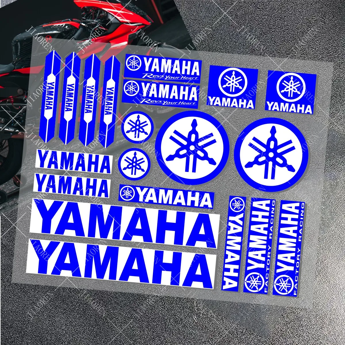 Motorcycle Stickers Vinyl YAMAHA logo decal Bike Helmet car MT 07 09 R1 R3 R6 NMAX TMAX XMAX TENERE 700 JOG