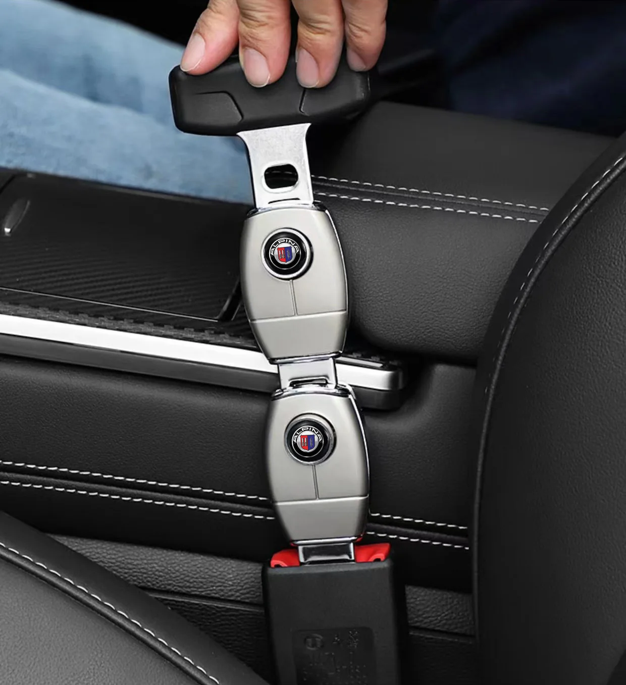 1pcs Car Accessories auto Seat Belt Extender Seat Lock Conversion Plug for alpina bmw b3 b4 b5 b6 b7 c2 d3 d4 d5 xd3 xd4