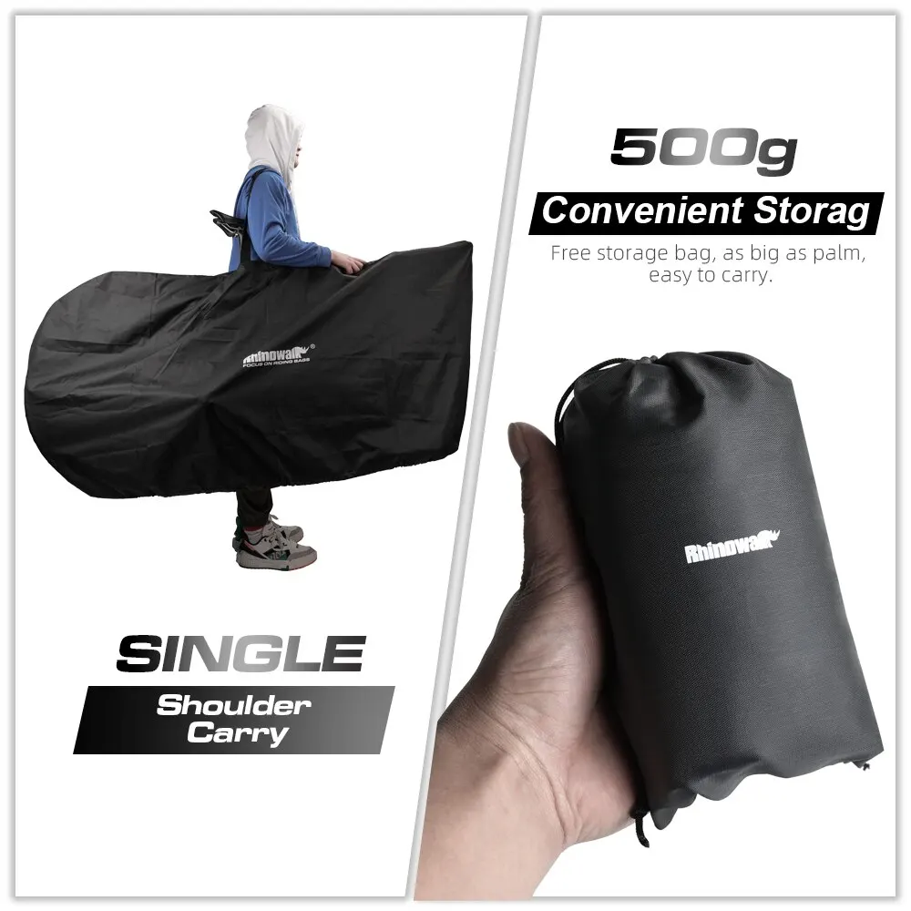 Bicycle Cover Rhinowalk Road Portable Fits 27.5" And below MTB/700C Road Bike Light Travel Carry Shoulder