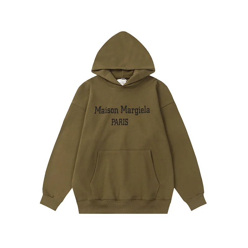 

Осенне-зимняя новая мужская и женская толстовка с надписью Margiela MM6, Свитер оверсайз