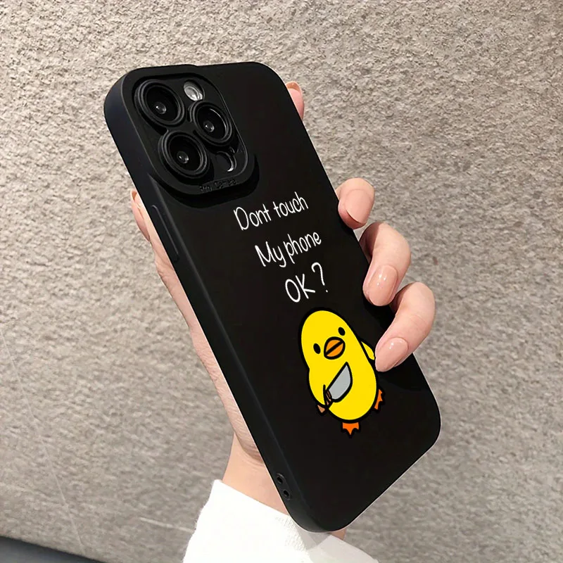 Charming Minimalist Cartoon Duck Phone Case Cover