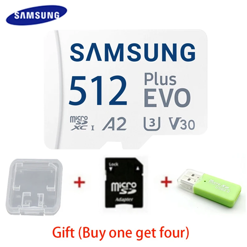 Samsung Pro Plus Memory Card U1 A1 V10 EVO 128GB U3 V30 A2 High Speed Class 10 256GB 512GB TF Card UHS-I 64GB PLUS Micro SD Card car battery charger price Code Readers & Scanning Tools