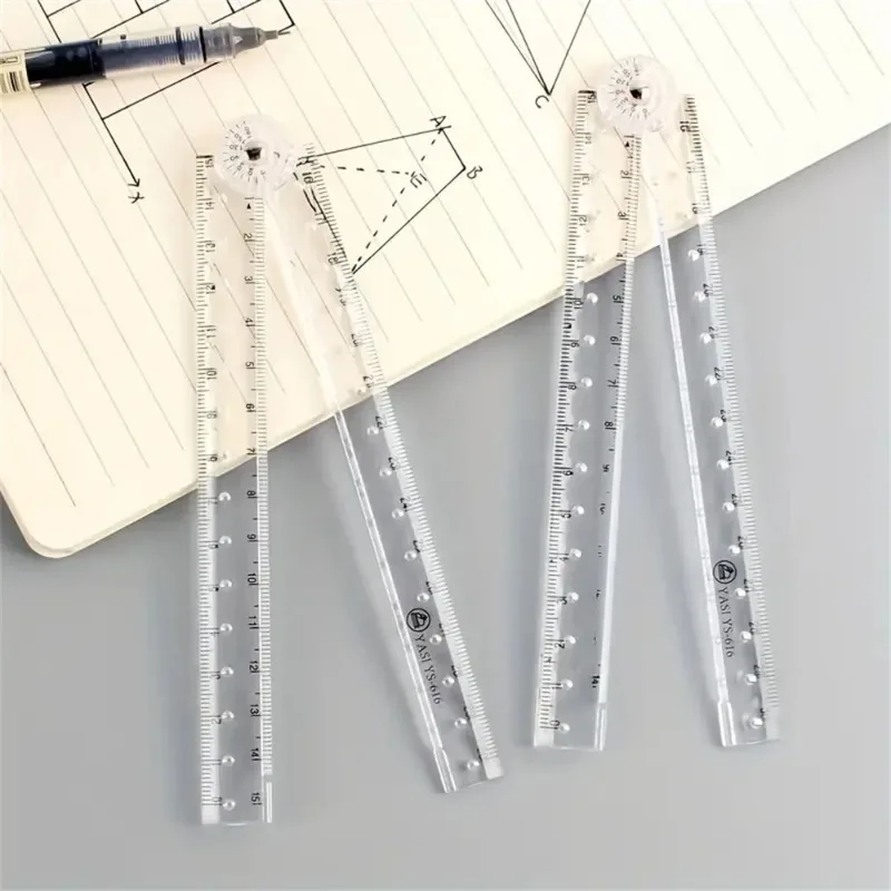 Acrylic Folding Ruler 1pc Ideal for School & Office Needs