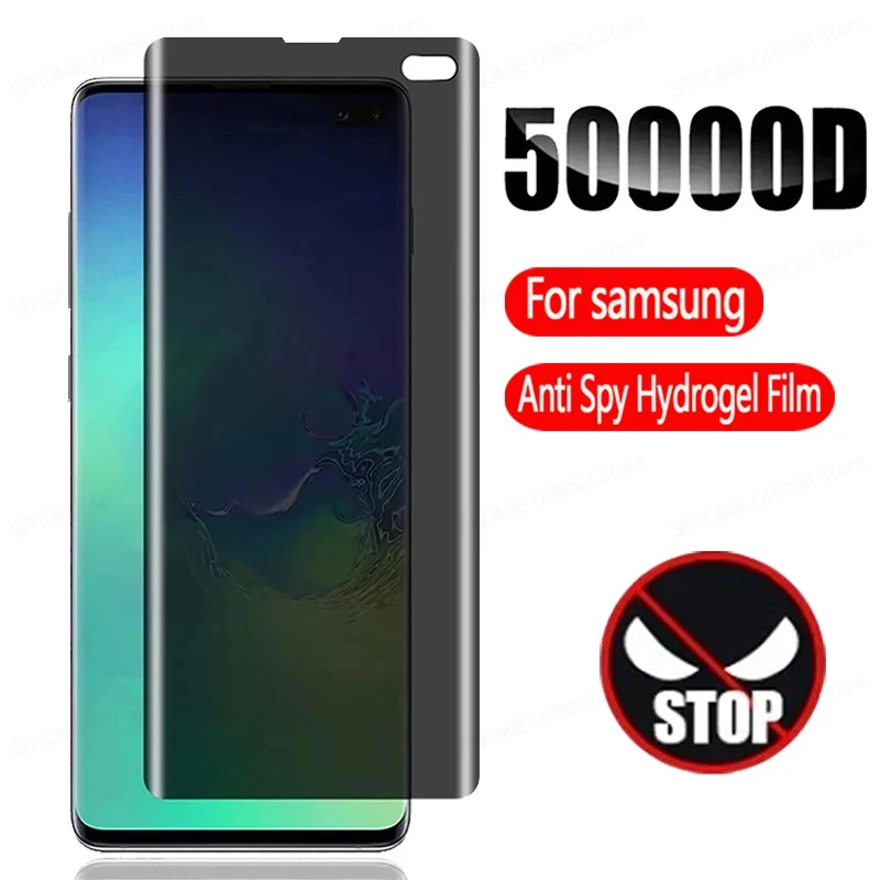 Pellicola Idrogel Anti Spia Per Samsung Galaxy S21 S20 S23 S22 S24 Ultra S9 S10 Plus S21 Fe Note 10 20 Pellicola Salvaschermo Ultra Privacy