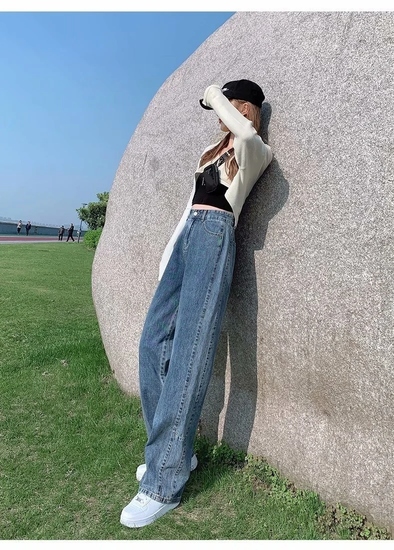 Feynzo calça feminina jeans cintura alta, calça