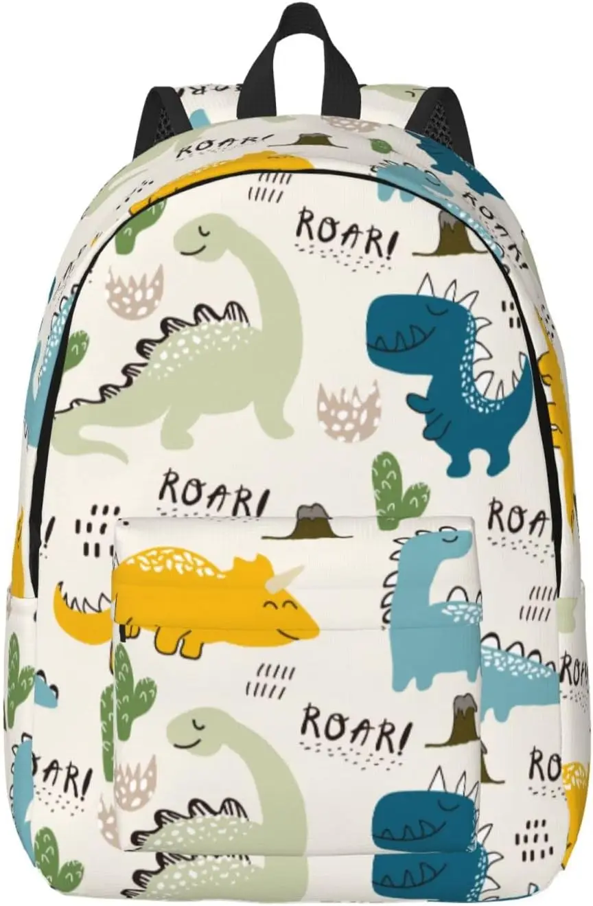 

Backpack Casual Lightweight Childish Dinosaur Laptop Backpack Men Women Travel Bag Outdoor Canvas Daypack