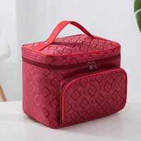 New Large Capacity Flower Cosmetic Bag Zipper Cosmetic Box Storage Organizers Travel Toiletry Makeup Bag SZL8061 4