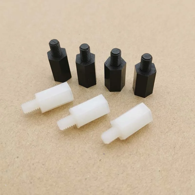 Male To Female M2 M2.5 M3 M4 Pcb Nylon Standoff Spacer Column Plastic Spacing Screws 20-50pcs