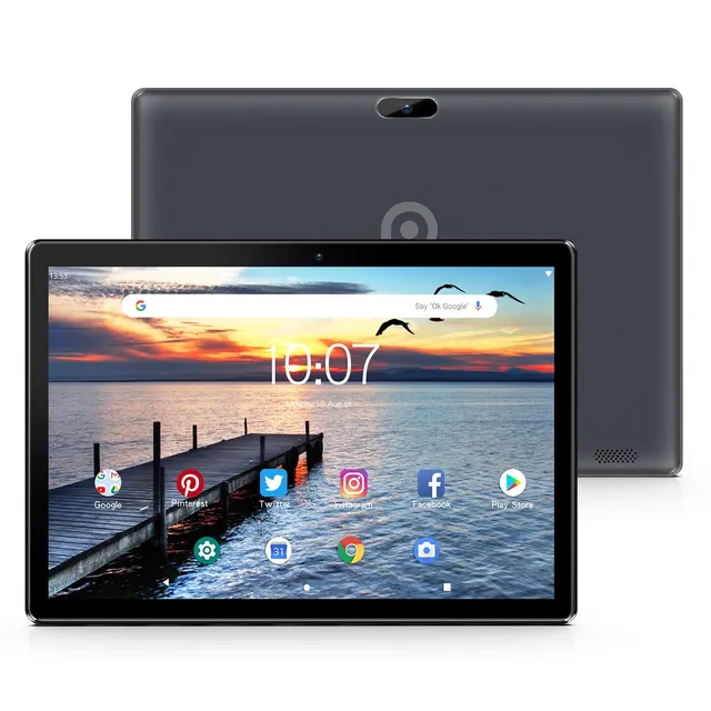 PRITOM 10 Inch Tablet PC with SIM Slot Android 10 32GB Quad Core Touch Screen WiFi GPS Support 3G Phone Call 2