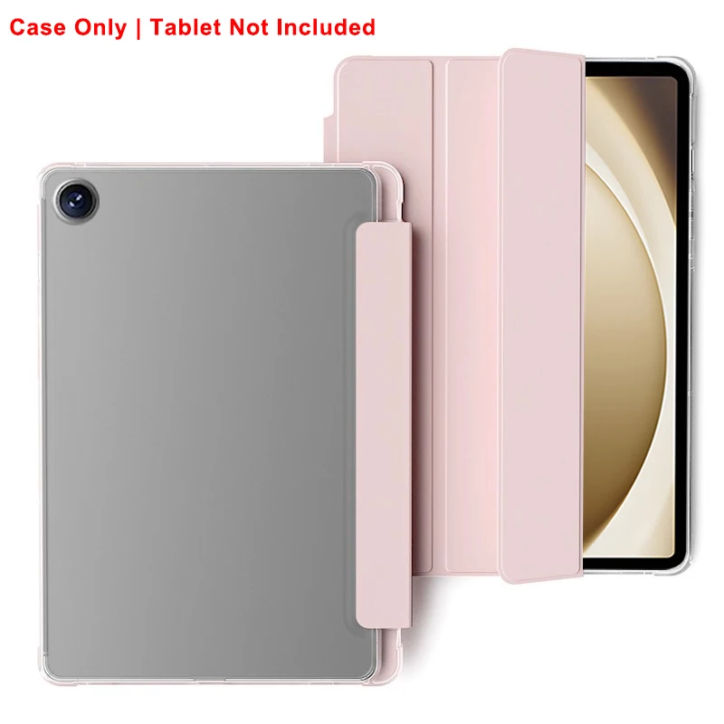Crystal Clear Tablet Case with Pen Slot and Magnetic Stand