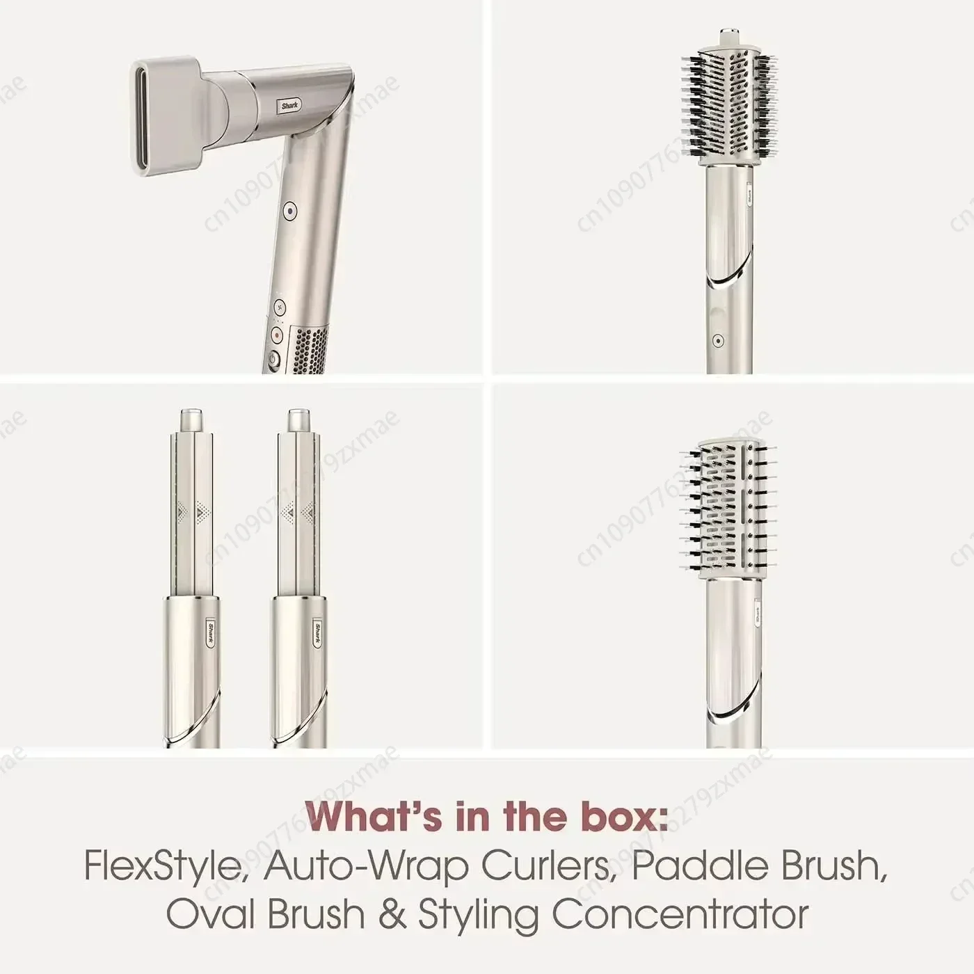 Professional  5-in-1 Multi-function Shark FlexStyle Negative Ion Hair Dryer/Airwarp Hot Air Brush & Multi-Styler Hair Curlers 2