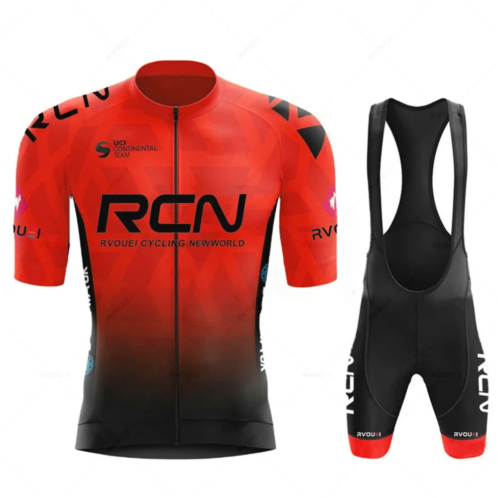 2025 RCN Team Cycling Jersey Set Summer Breathable Road Bicycle Suit Riding Uniform Bike MTB Clothing New Sports Cycling Kits 6