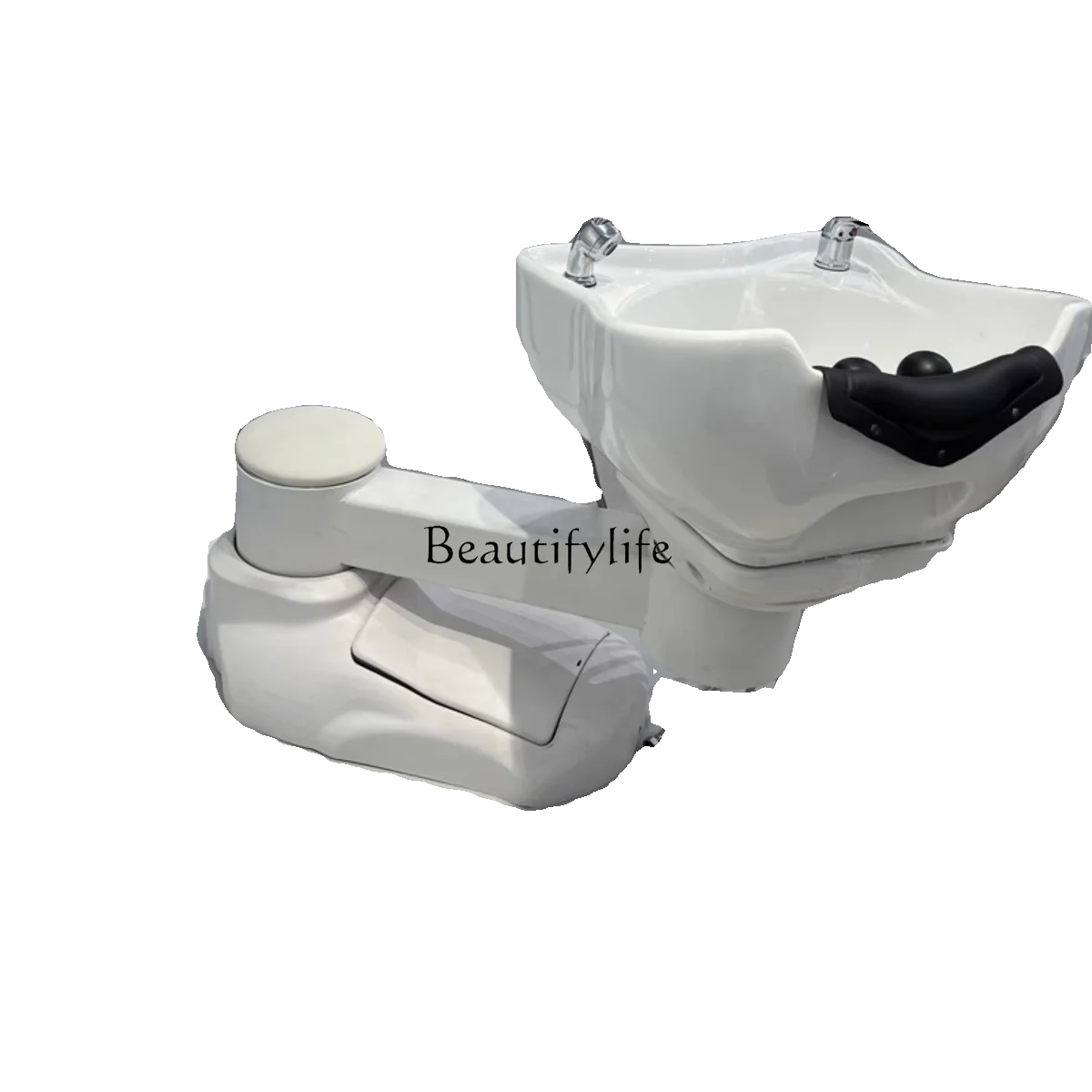 High-End Barber Shop Punch Bed Movable Beauty Salon Multifunctional Rotating Electric Shampoo Chair high end electric lifting shampoo chair rotating sitting semi full lying flushing bed washing and cutting integrated