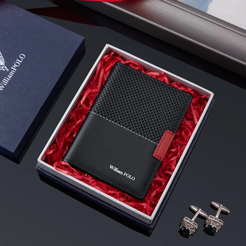 Leather Men Card Bag Card Holder Vertical Wallet Credit Card Cover  Bag Short Style Fashion passport holder