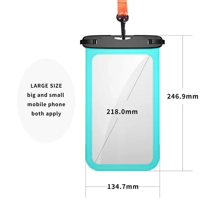 Universal Waterproof Phone Case with Touchscreen Accessibility