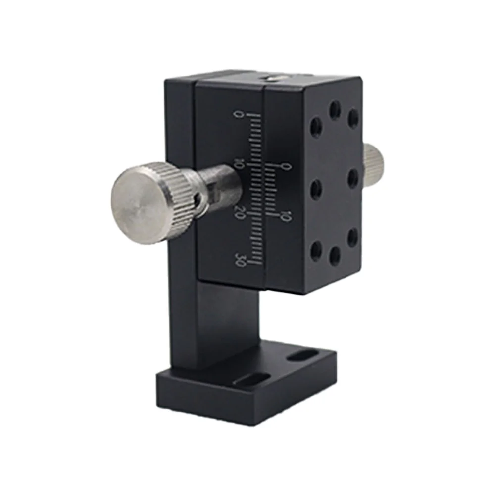 Fafeicy Z-Achsen Linearbühne 60x60x30 Mm – Manuelle Präzisions-Linearbühne, ±3 Mm Hub, Für Feinjustierung, Optik & Messtechnik