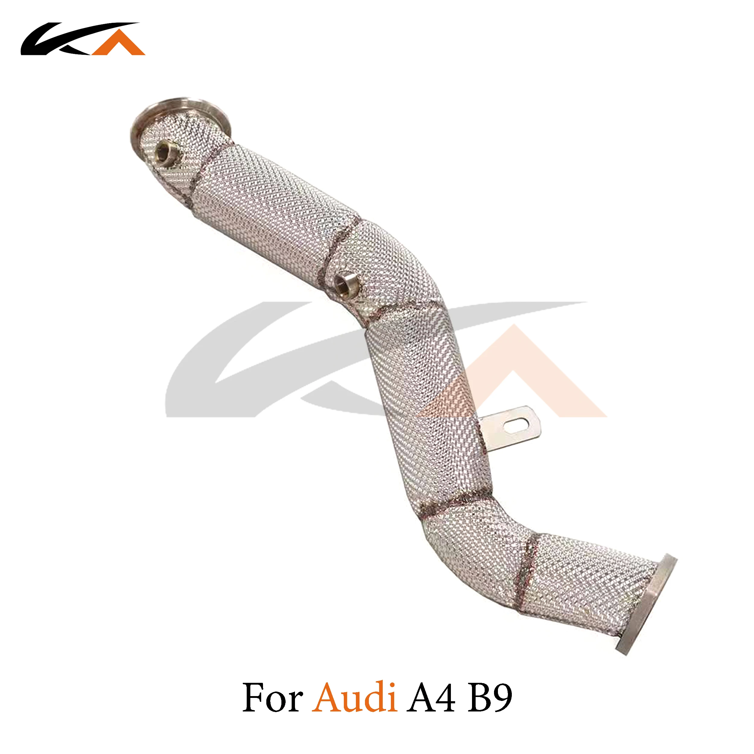 KA 튜닝 다운파이프 배기 스테인리스 스틸 헤더, 아우디 A4 B9 1.4T 퍼포먼스, 자동차 부품, 열 차폐 촉매 작용