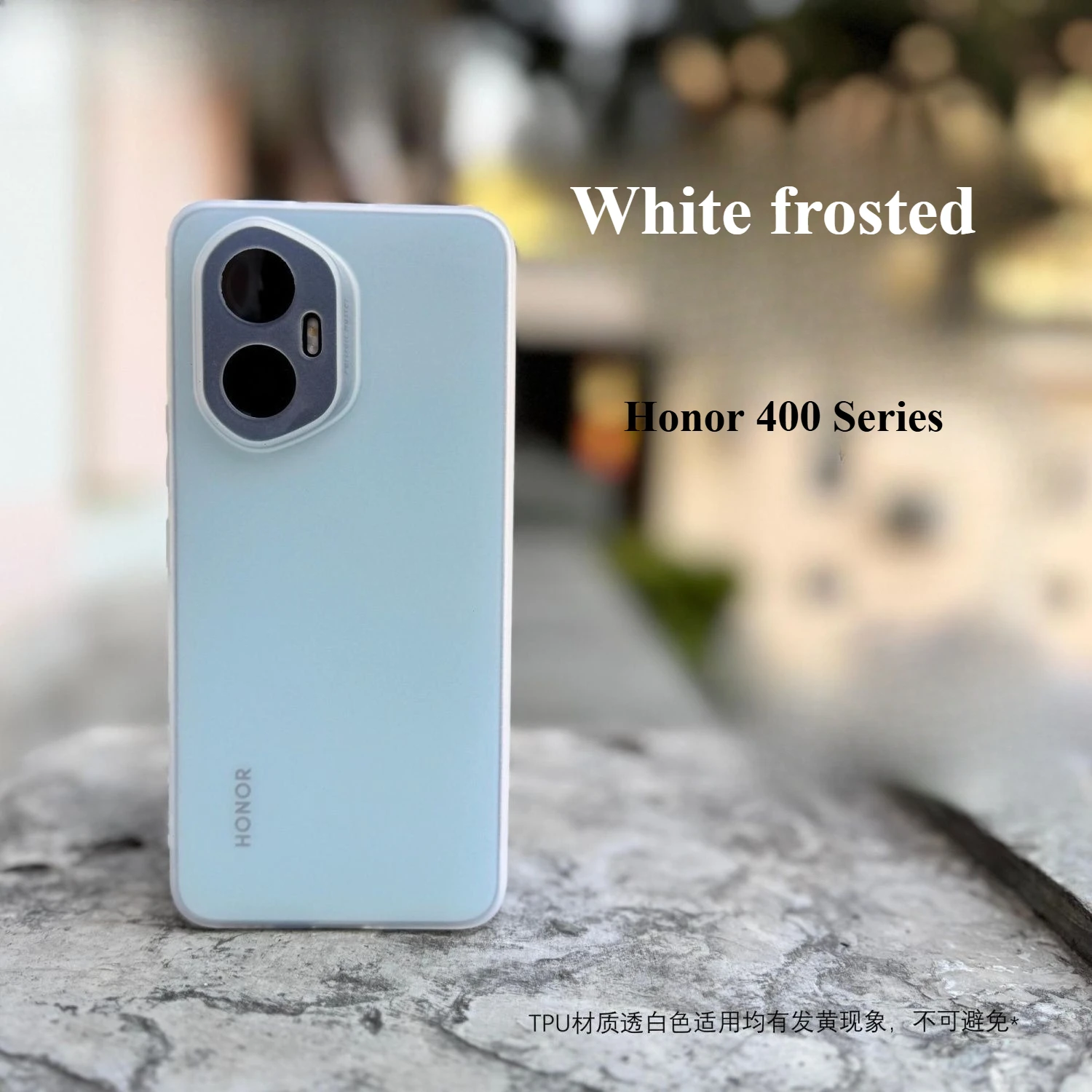 Luxury White Matte Soft Case - Ultra-Thin Full Cover with Fine Hole Design
