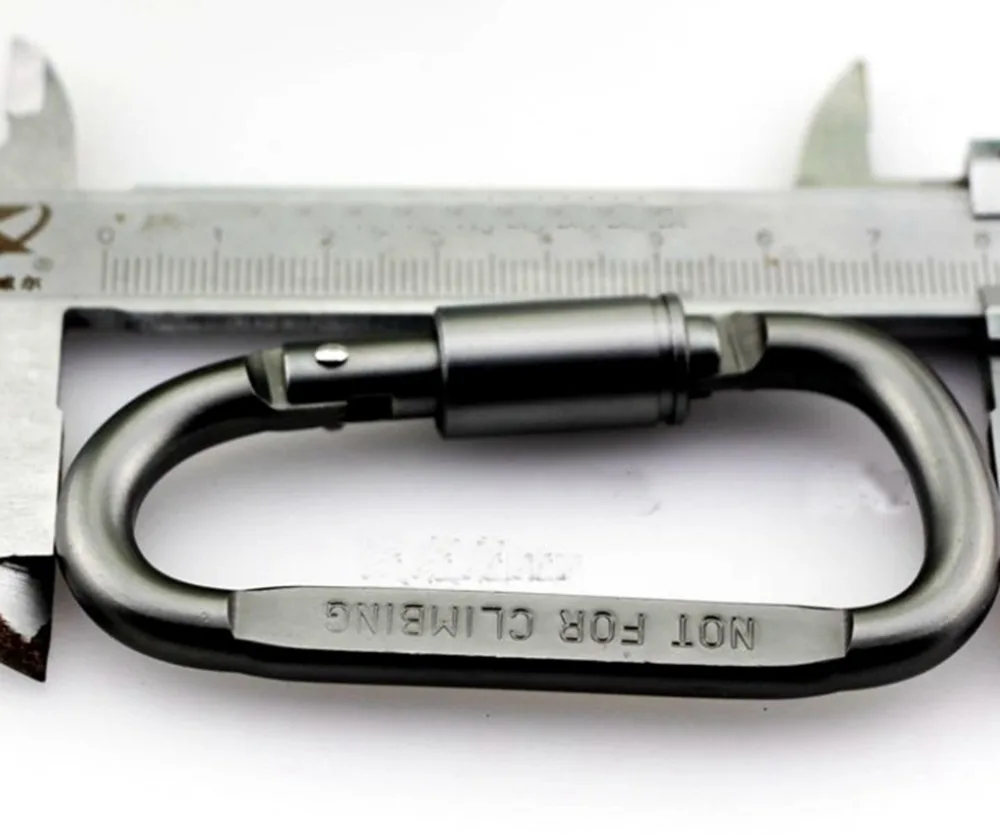Tactical D Keychain Carabiner Hook Buckle Clip