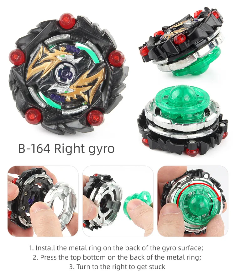 12pcs set Metal Beyblade With Two Way Launcher For Kids | Kids Toys