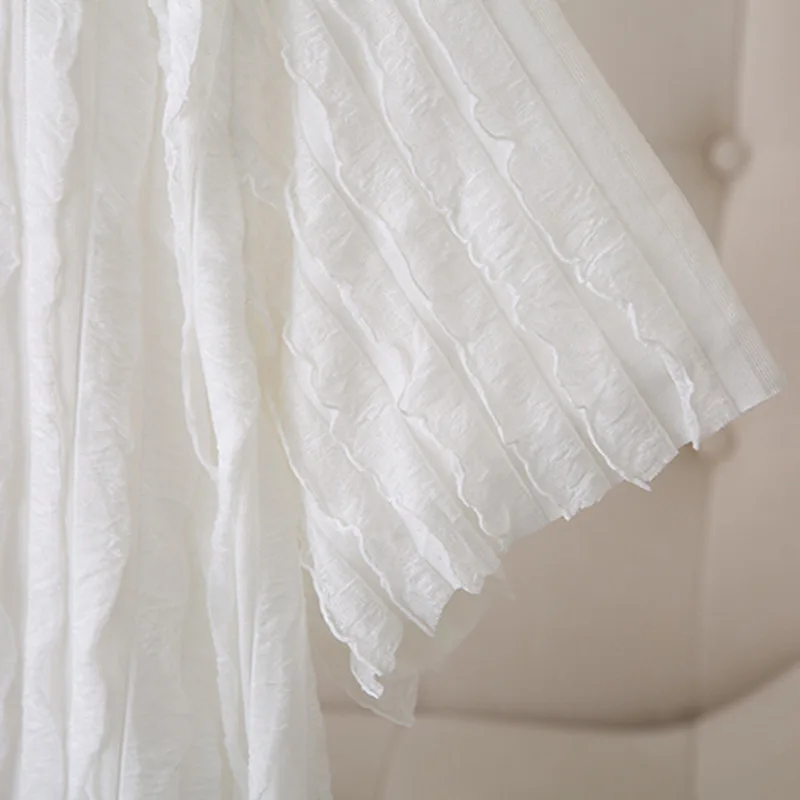 100KG Plus Size Women Top Summer New Stylish Casual three-dimensional Vertical Striped Short Sleeve Casual T-shirt 1684