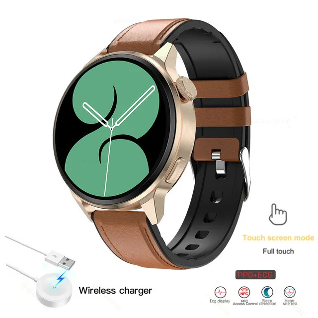 2022 NFC Bluetooth Call Smart Watch Men Sport GPS Track Watch Wireless Charging Heart Rate ECG PPG Smartwatch For Huawei Xiaomi 