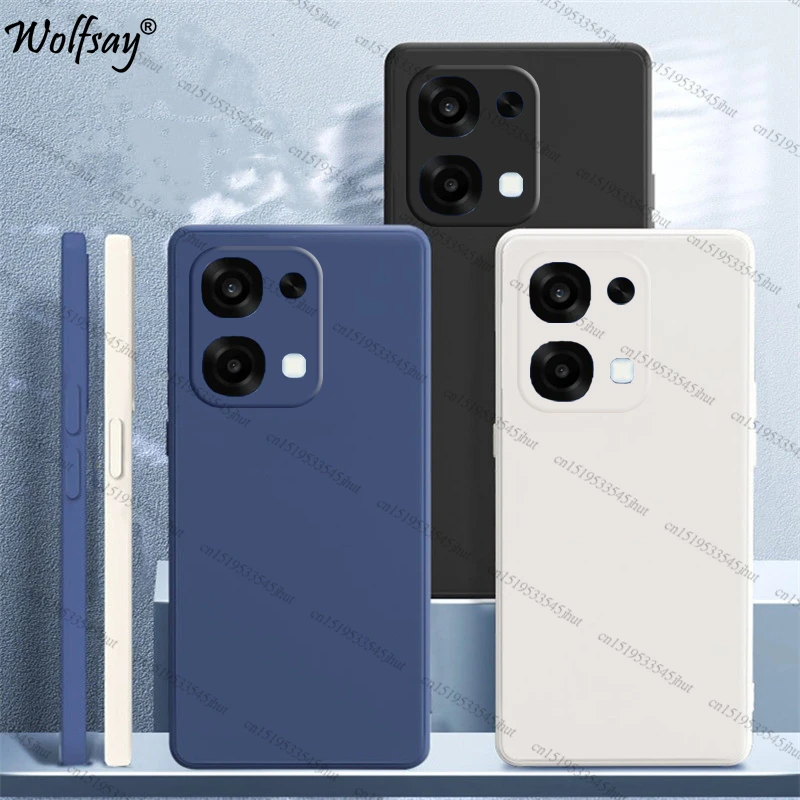 Shockproof Soft Liquid Silicone Back Case - Original Design, Premium Protection Cover in 6.57 Inch Size