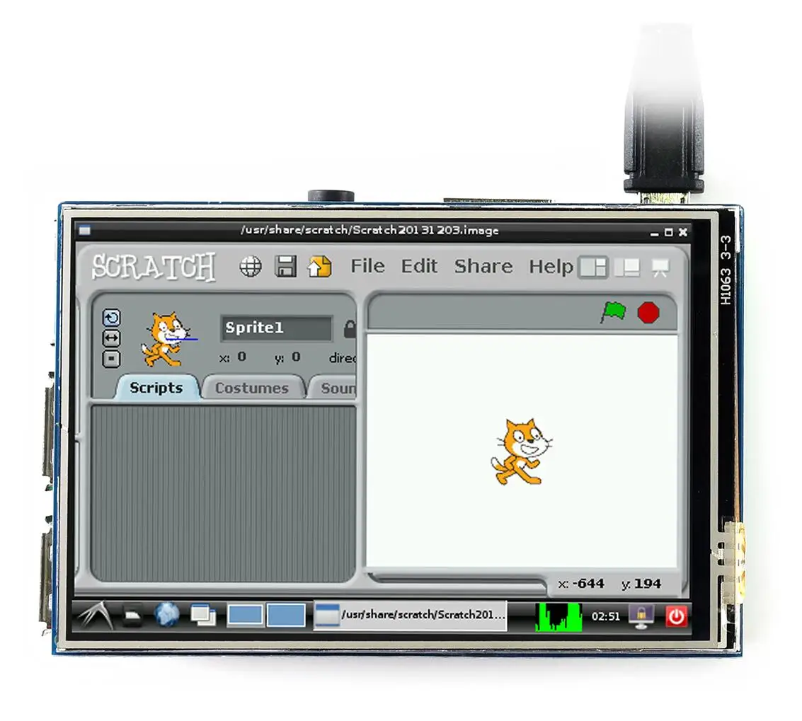 Waveshare 3.5Inch Resistive Touch Display (C) For Raspberry Pi Ips Screen Panel Spi Touch Port