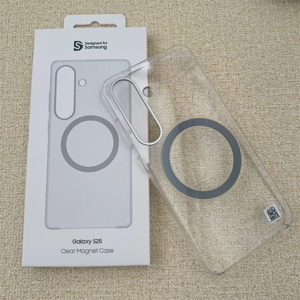 Premium Magnetic Clear Case with Wireless Charging & Shockproof Protection