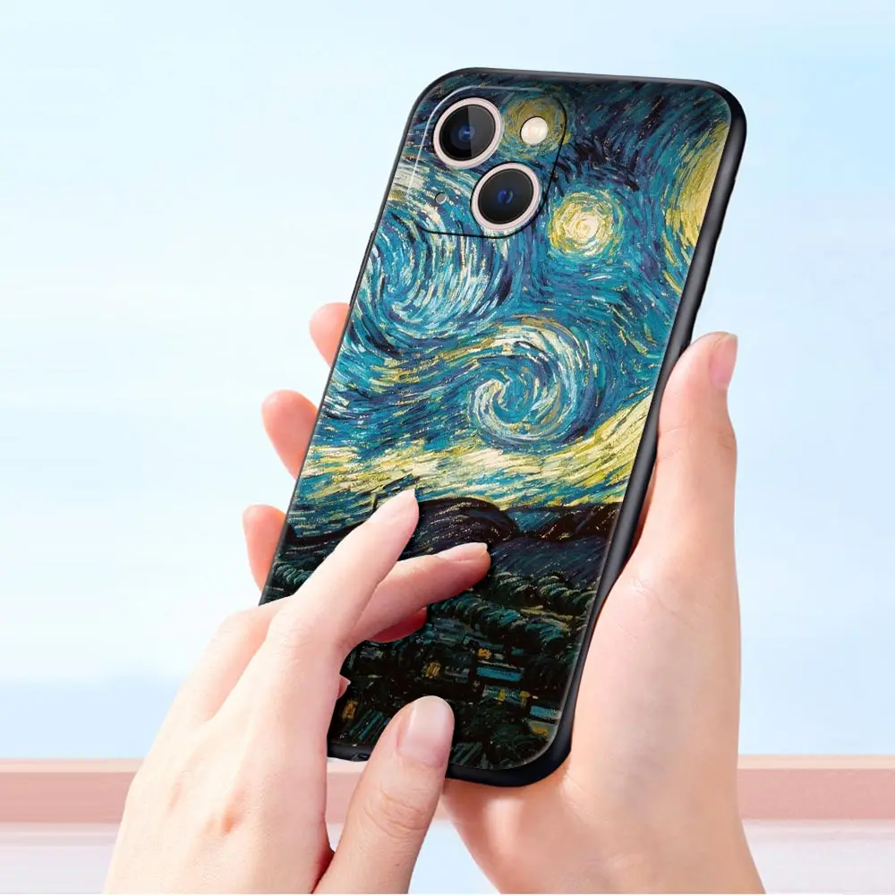Luxury Black Soft Cover with Renaissance Art Design