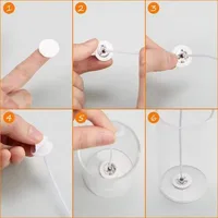 100/1000PCS Candle Wick Stickers White Heat Resistance Foam Double-sided Tape Base Holder Stand Candle Making Supplie Wholesale 6