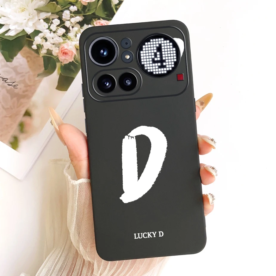 Cute Lucky Letters Fashion Cartoon Painted Cover Case