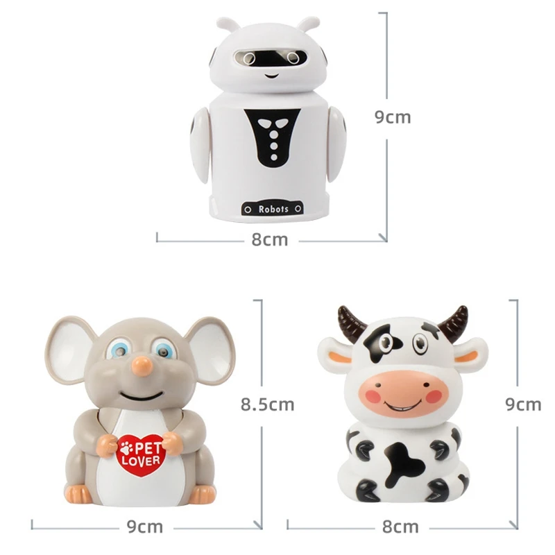 Follow Any Drawn Line Magic Pen Inductive Mouse Cow Robot Model Children Kids Toy With Sound And Light Children Gift 3