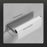 Kitchen Non-Porous Tissue Rack Cabinet Storage Rack Preservation Film Storage Rack Wall-Mounted Tissue Rack Kitchen Storage 6
