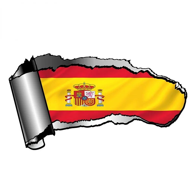 Pegatina de toro con bandera de España para coche, Escudo de Armas, ciudad,  bandera española, pegatinas adecuadas para casco, motocicleta, portátiles,  calcomanía de PVC - AliExpress