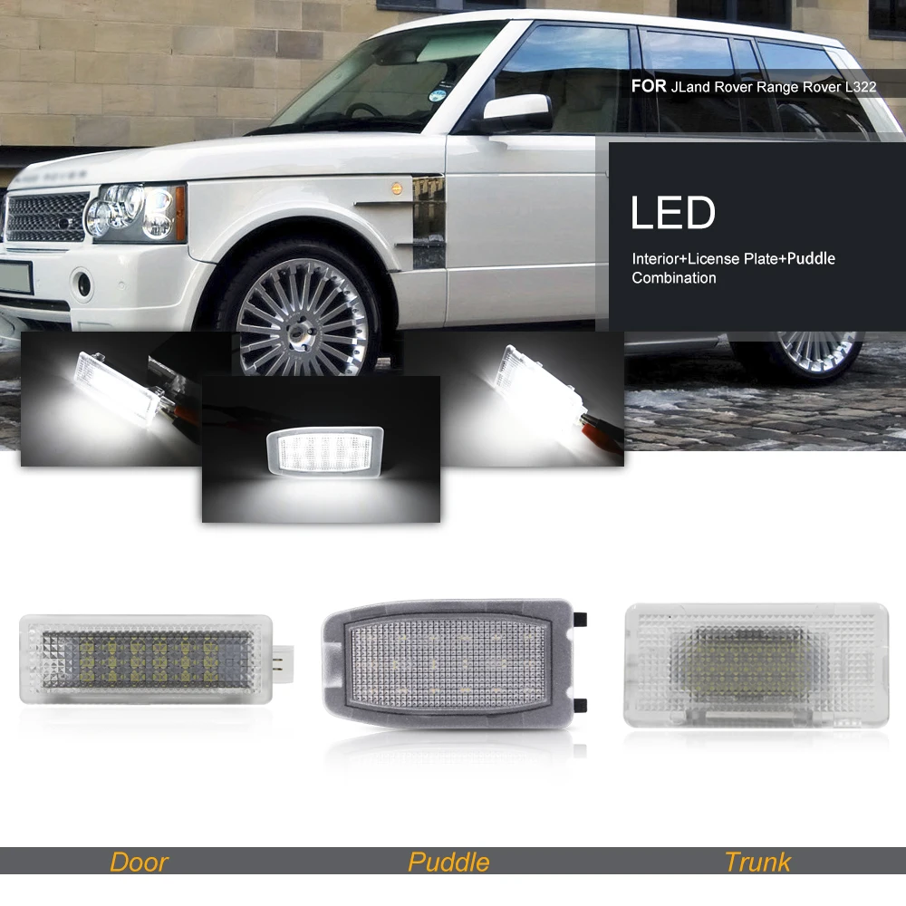 Upgraded White LED Interior Light Replacement For 2005-2012 Range Rover ...
