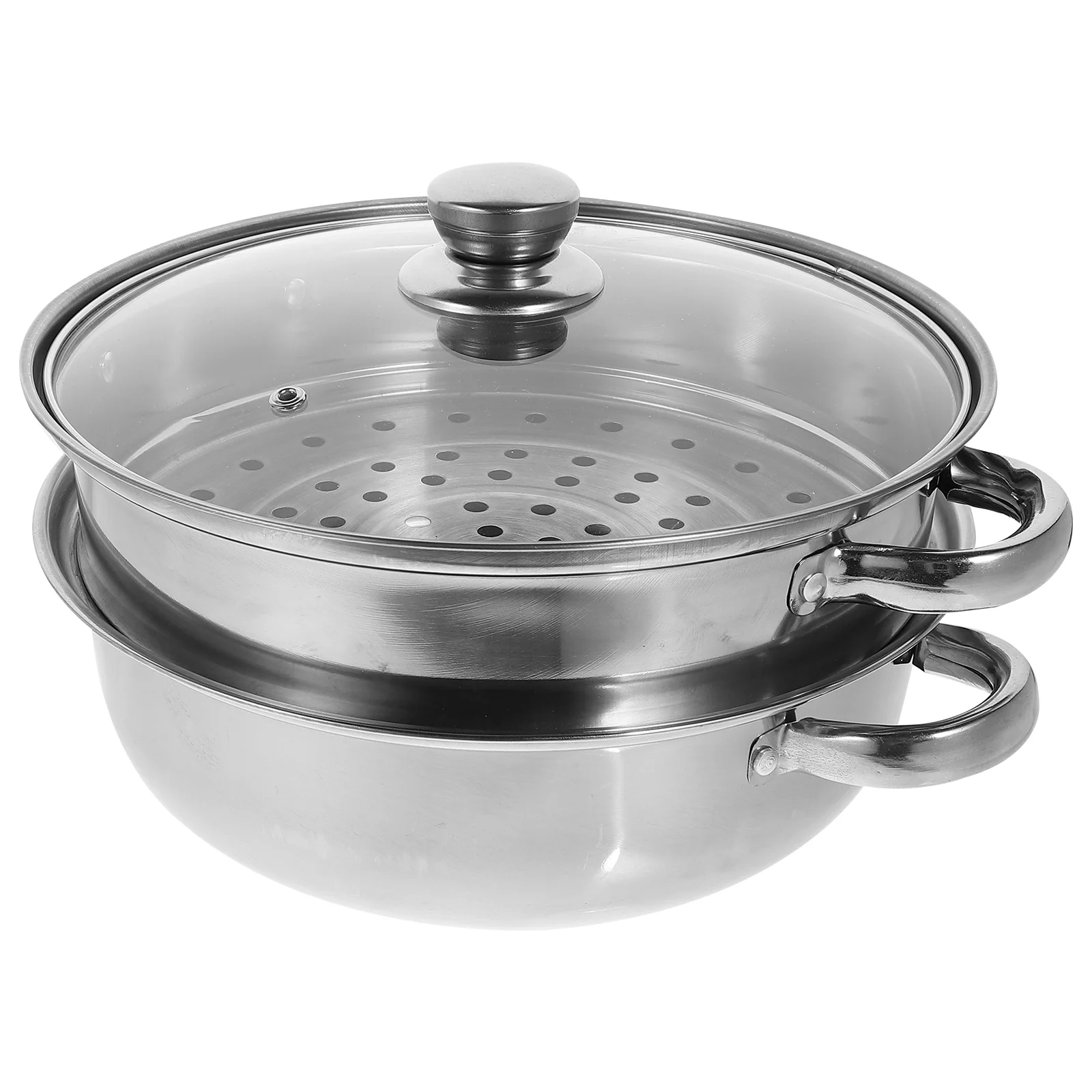 Stainless Steel Steamer Pot 2 Tier Steamer Vegetable Steamer