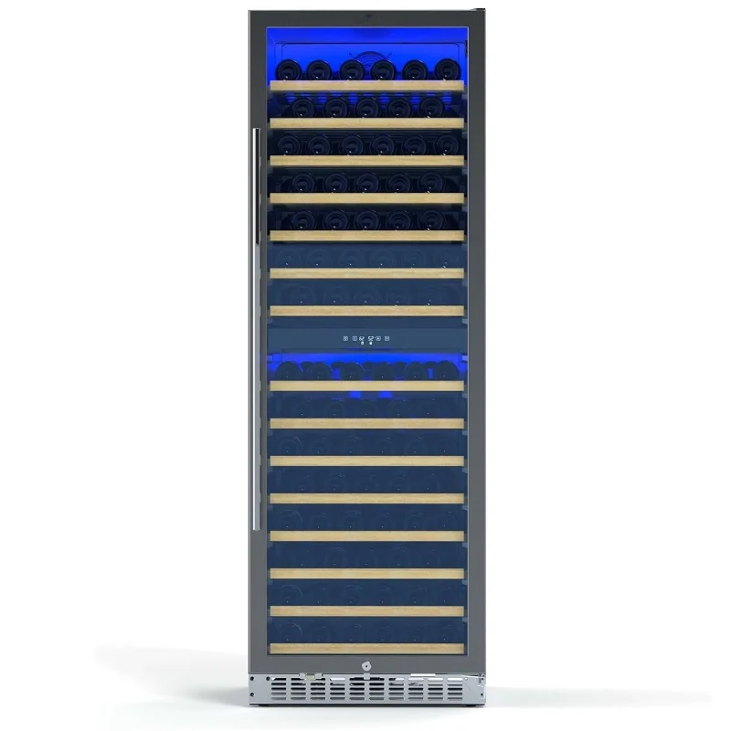 Dual Zone Wine Cooler 15.1 Cu.Ft. Wine Coolers Digital Touch Pad Refrigerated Liquor Cabinet Wine Cooler Cabinet - Image 2