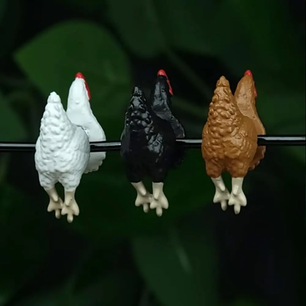 NEWEI Acrylic Cute Chicken Earrings - Dangle Charm Farm Animal Jewelry Gift For Women, Beige - View #5