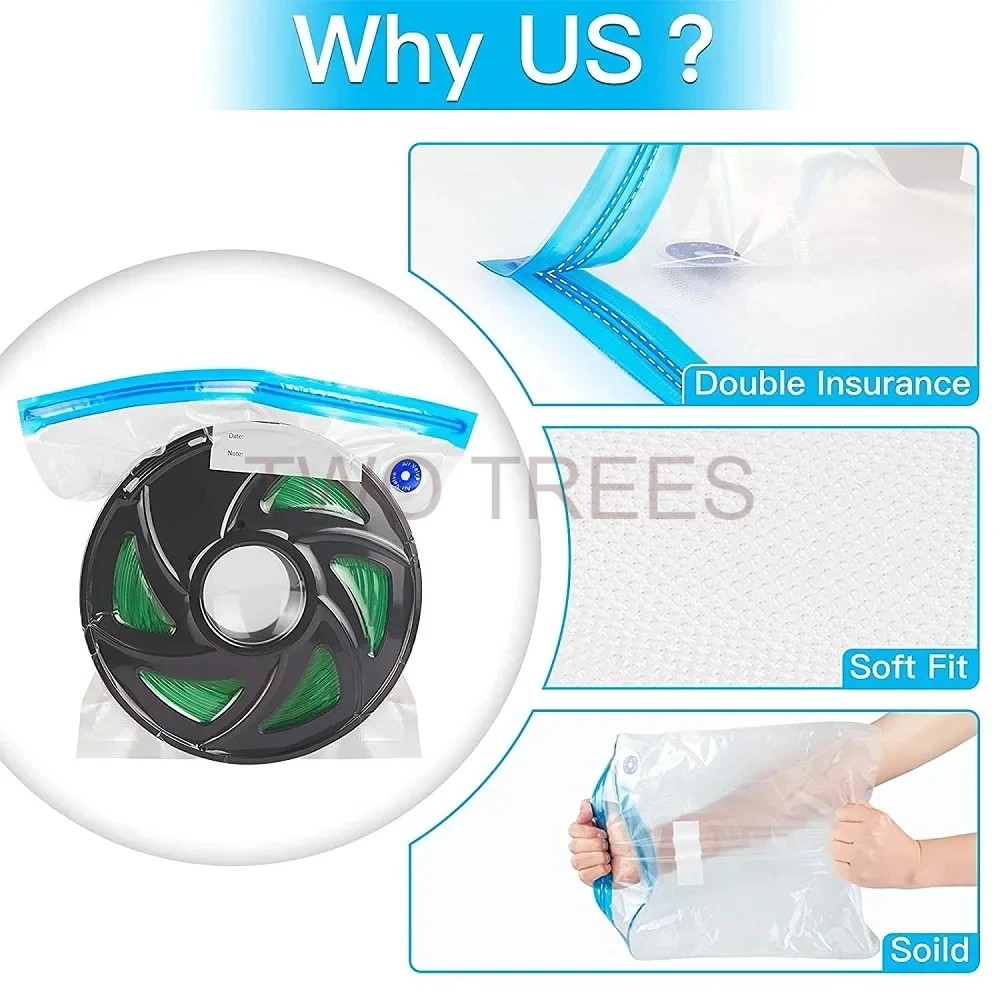 3D 인쇄 진공 가방 필라멘트 건조기, PLA ABS TPU PETG 필라멘트 보관 가방, 습기 방지 안전 가방, 3D 인쇄 액세서리