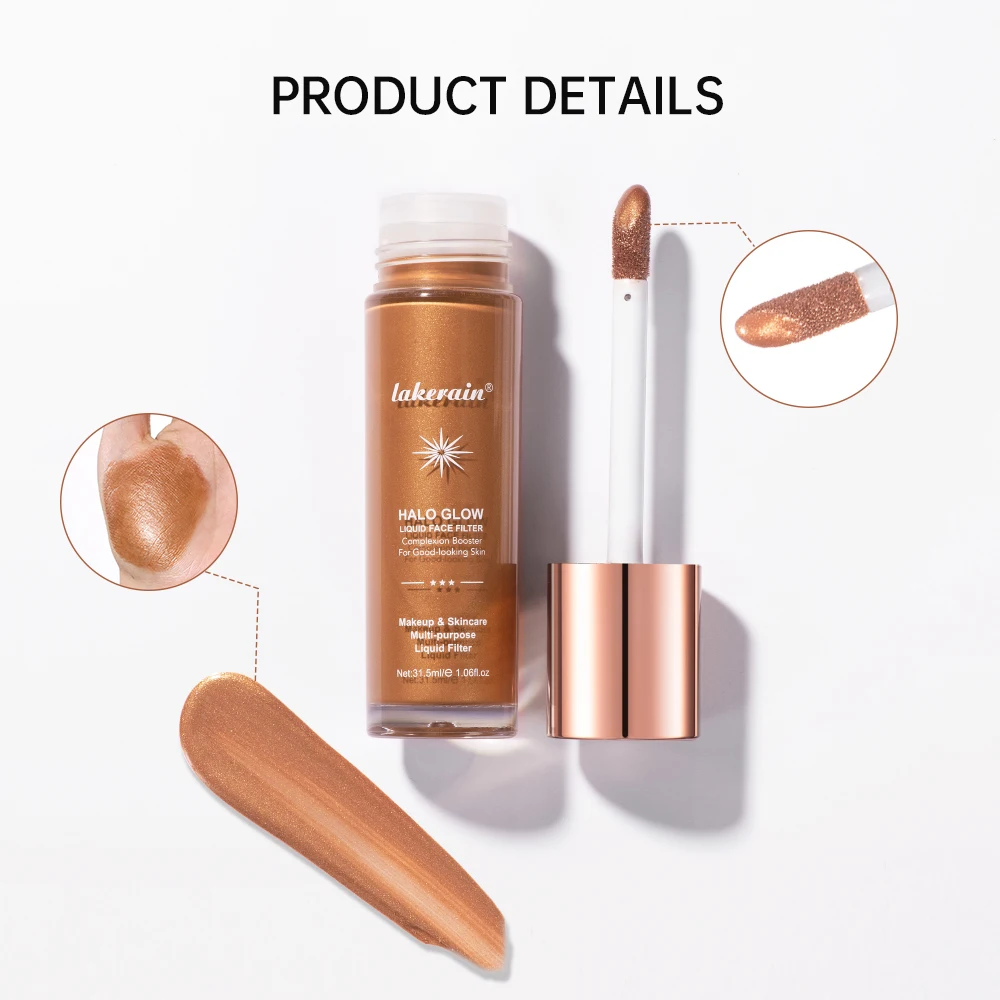 Radiant Glow Liquid Highlighter & Face Contour Shimmer Booster