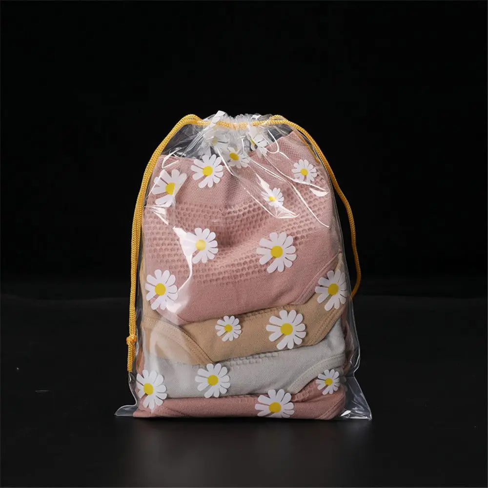 Drawstring Waterproof Matte Packaging Storage Bag Transparent Storage Bag Clothing Wardrobe Storage For Household itemsTravel 4