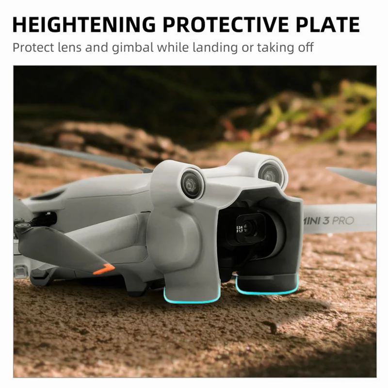 Installation facile du pare-soleil pour DJI Mini 3 Pro, assurant une protection PTZ optimale.