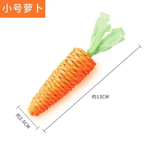 Cat Toys Simulation Carrot Sounding Pet Toys For Kitten Dogs Sisal Teeth Grinding Squeak Interactive Cat Chew Toy Pet Supplies 6