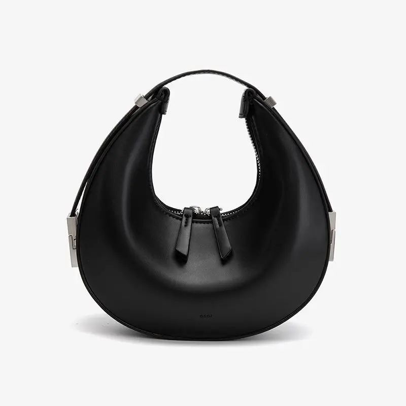 Korean explosion of niche design osoi bag crescent bag purses and handbags  genuine leather handbag women women bag