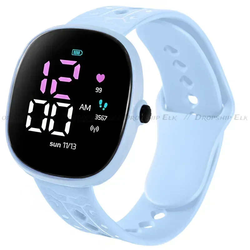 Sports Waterproof Student Watch Children's LED Digital Watch Wrist kids Outdoor Silicone Strap Electronic Watches relógio 2